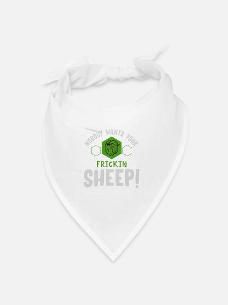 Brettspiel, Brettspiel Brettspiel Siedler, Schafe, - Bandana Dreieckstuch - Weiß