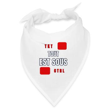 THAILÄNDISCH - Bandana Dreieckstuch - Weiß - Vorne