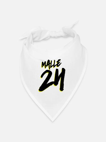 Malle 24 Mallorca - Bandana Dreieckstuch - Weiß