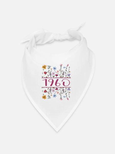 1960 Legendär Seit 1960 Geburtstag 1960 Frauen - Bandana Dreieckstuch - Weiß
