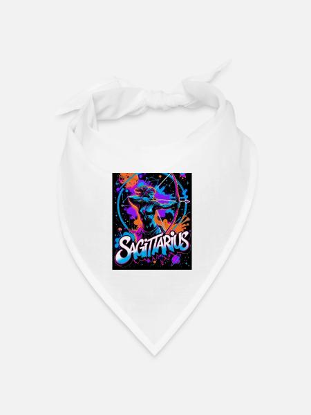 Schütze - Bandana Dreieckstuch - Weiß