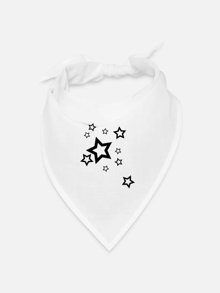 Full of Stars 2 - Bandana Dreieckstuch - Weiß