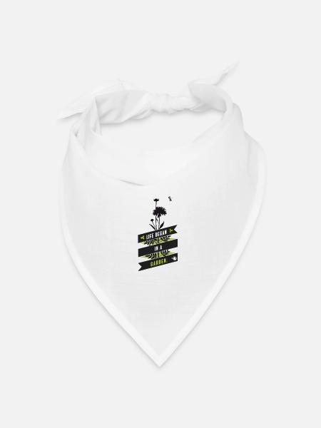 Floristin gärtnern garten blumen hobby pflanzen lo - Bandana Dreieckstuch - Weiß