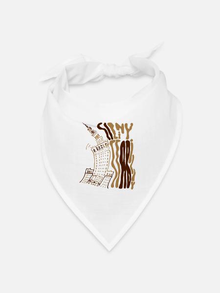strongandstable warszawa - Bandana Dreieckstuch - Weiß