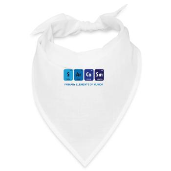 Funny - Sarkasmus - Element - Blau - Lustig - Cool - Bandana Dreieckstuch - Weiß - Vorne