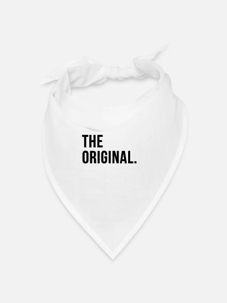 Vater und Sohn Partnerlook The Original The Remix - Bandana Dreieckstuch - Weiß