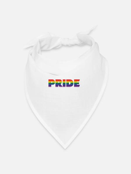 Pride CSD - Bandana Dreieckstuch - Weiß