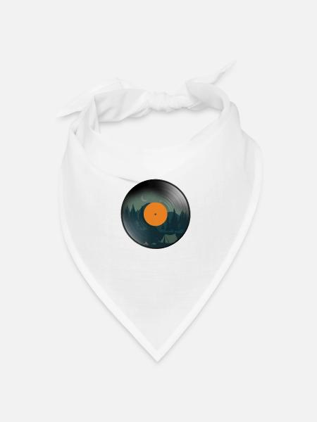 Vintage Vinyl - Bandana Dreieckstuch - Weiß