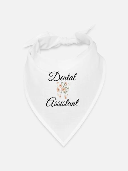 Dental Assistant - Bandana Dreieckstuch - Weiß