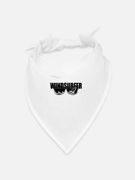 Windsurfer Windsurf Windsurfen Surfen Windsurfing - Bandana Dreieckstuch - Weiß