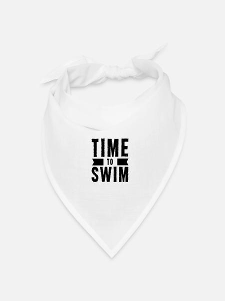 Schwimmen Schwimmer Schwimmerin - Bandana Dreieckstuch - Weiß