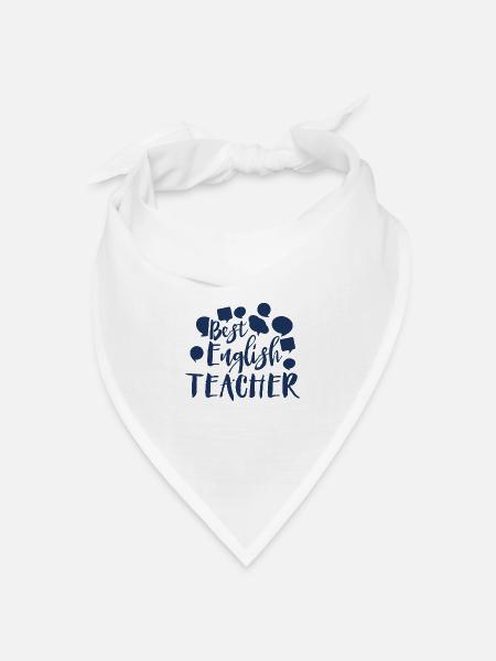 Lehrerin - Bandana Dreieckstuch - Weiß