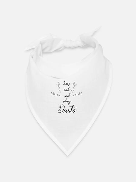 Dart Dart Dart Dart - Bandana Dreieckstuch - Weiß