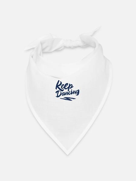 Tänzer - Bandana Dreieckstuch - Weiß