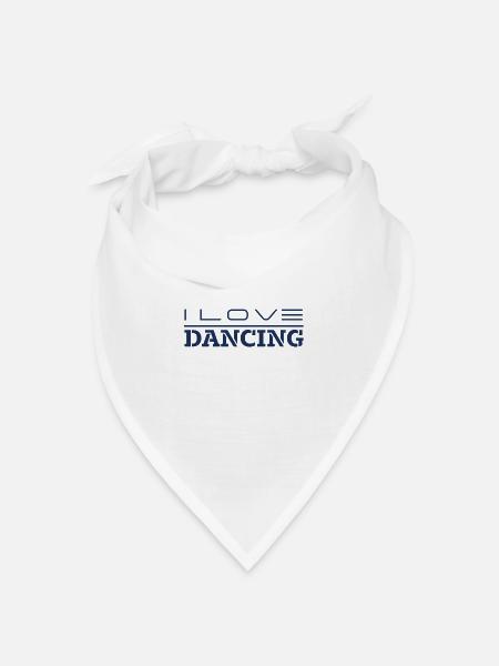 Tänzer Tänzer Tänzer Tänzer - Bandana Dreieckstuch - Weiß