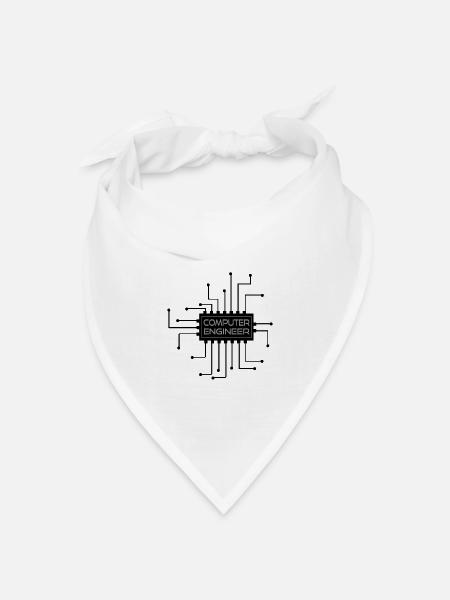 Computer engineer - Computer Ingenieur - Bandana Dreieckstuch - Weiß