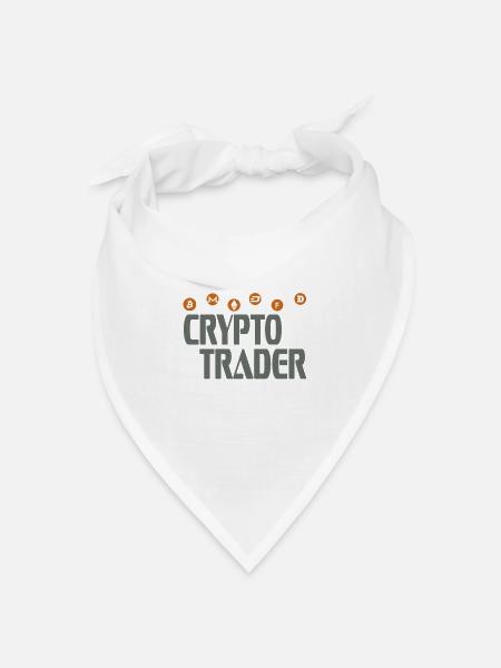 Crypto trader - Bandana Dreieckstuch - Weiß