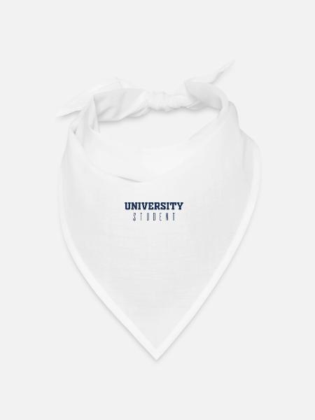 Student Student Student Student - Bandana Dreieckstuch - Weiß