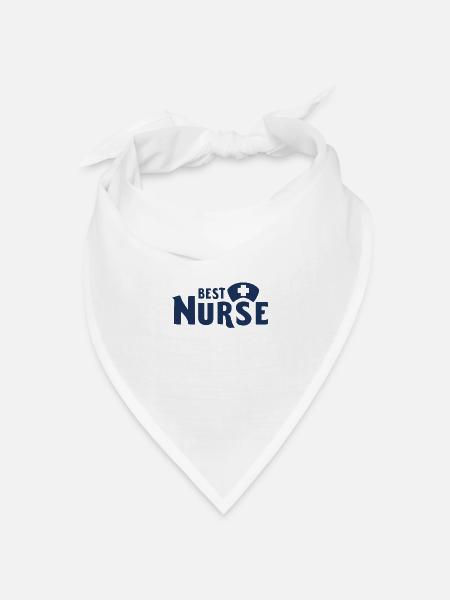 Krankenschwester Krankenschwester - Bandana Dreieckstuch - Weiß