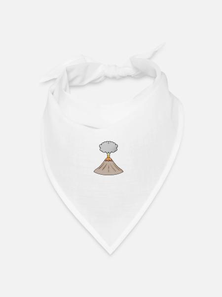 Vulkan - Bandana Dreieckstuch - Weiß