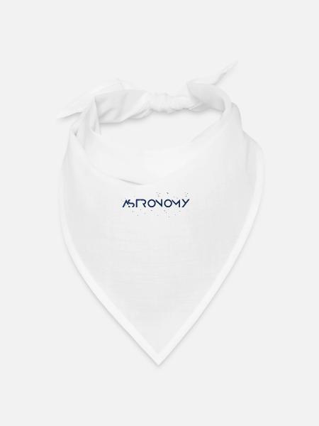 Sonnensystem Astronomie - Bandana Dreieckstuch - Weiß