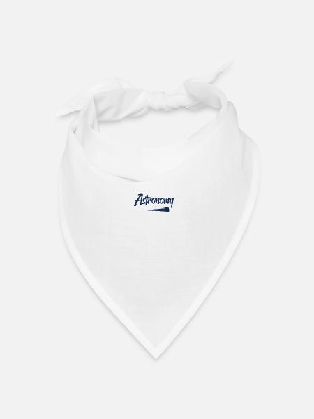 Astronomie - Bandana Dreieckstuch - Weiß