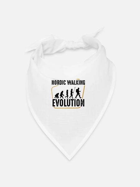 Nordic Walking - Bandana Dreieckstuch - Weiß