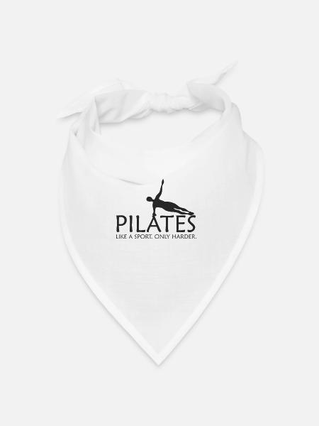Pilates Sport - Bandana Dreieckstuch - Weiß