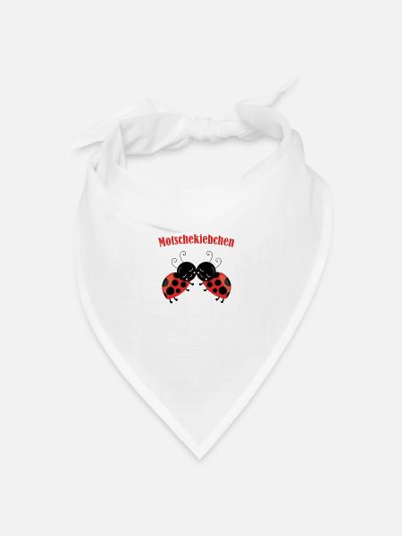Modschegiebchen Motschekiebchen Geschenk 0813 - Bandana Dreieckstuch - Weiß