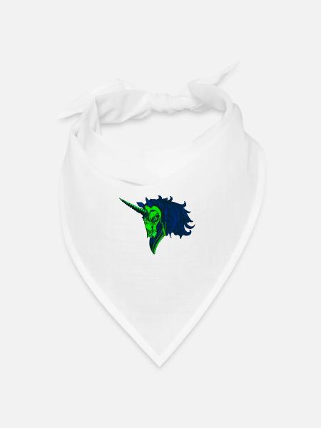 Das Einhorn - Bandana Dreieckstuch - Weiß