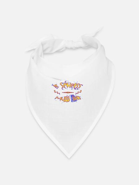 n Scheiss muss ich - Bandana Dreieckstuch - Weiß