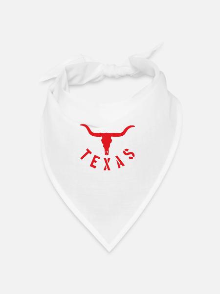 Texas - Bandana Dreieckstuch - Weiß
