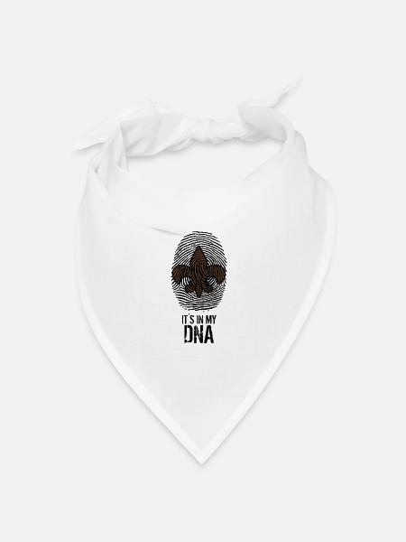 Pfadfinder DNA Fingerabdruck - Bandana Dreieckstuch - Weiß