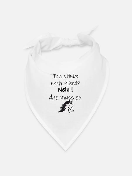 pferd stink - Bandana Dreieckstuch - Weiß