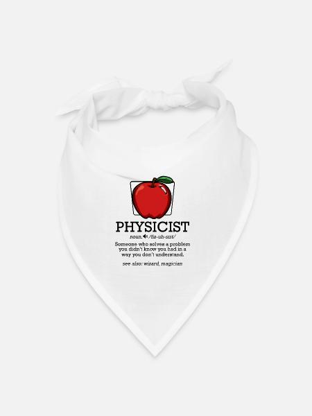 Physiker - Bandana Dreieckstuch - Weiß