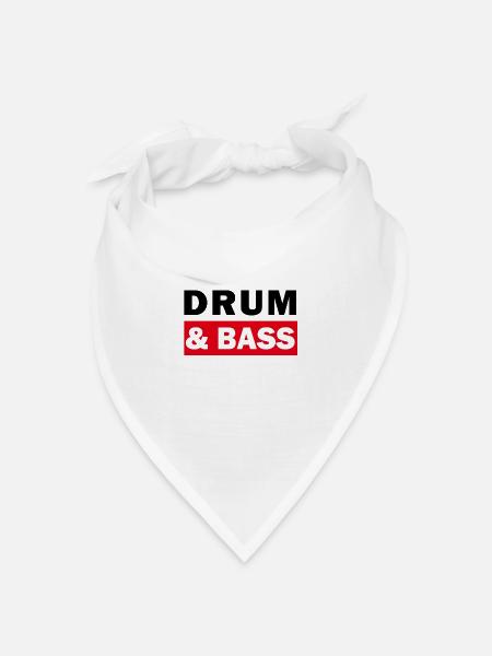 DbB Drum And Bass - Bandana Dreieckstuch - Weiß