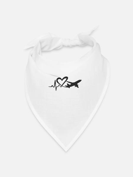 Reise - Bandana Dreieckstuch - Weiß