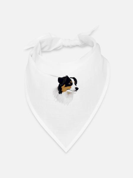 AUSTRALIAN SHEPHERD - Bandana Dreieckstuch - Weiß