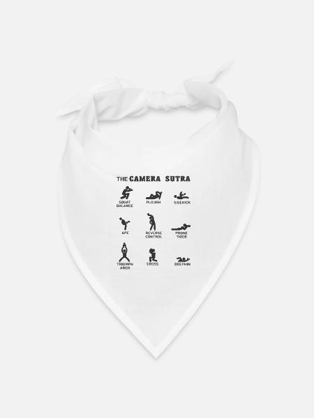Kamera Sutra - Bandana Dreieckstuch - Weiß