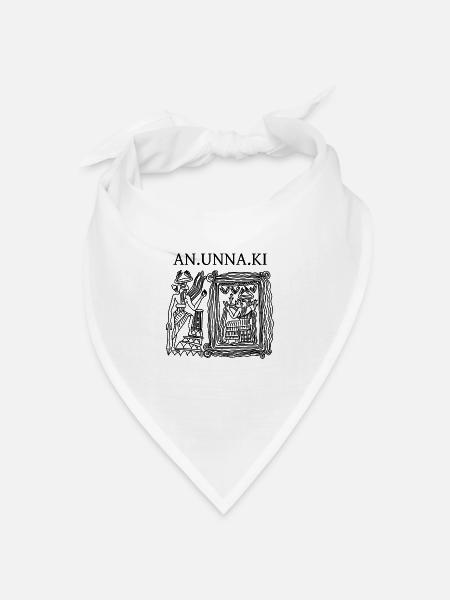 ANUNNAKI Präastronautik Ancient Aliens - Bandana Dreieckstuch - Weiß