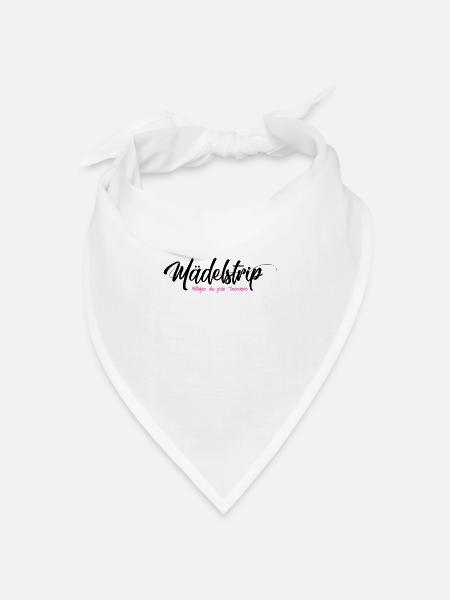 Mädelstrip Girls Trip Crew Mädelstour Mädelscrew - Bandana Dreieckstuch - Weiß
