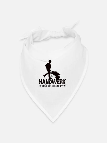 Handwerker - Bandana Dreieckstuch - Weiß