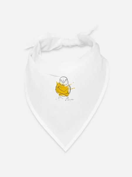 Küken - Bandana Dreieckstuch - Weiß