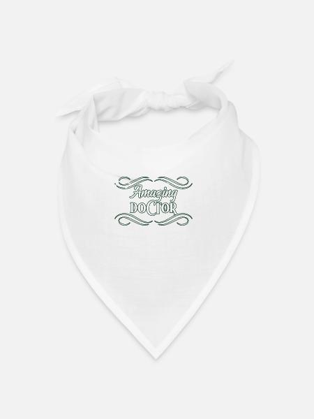 Arzt - Bandana Dreieckstuch - Weiß