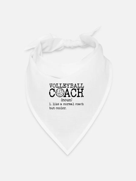 Volleyball Coach Definition - Bandana Dreieckstuch - Weiß