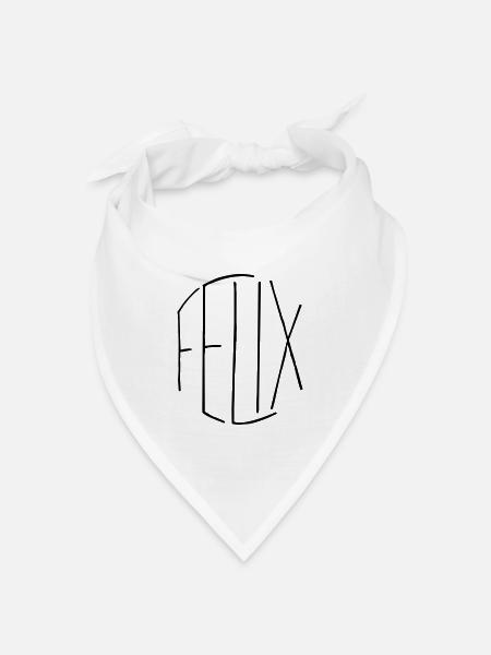 Felix Geschenk - Bandana Dreieckstuch - Weiß