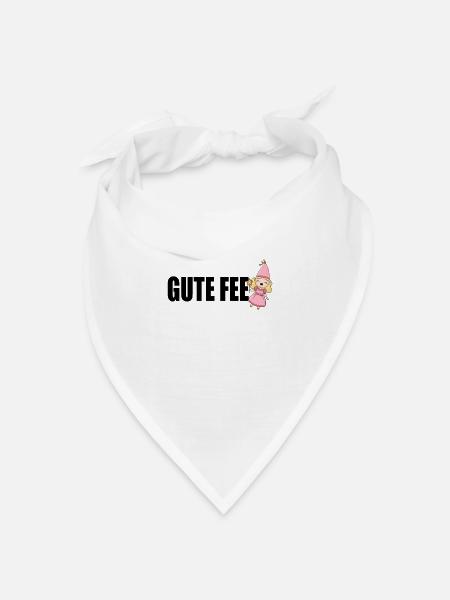 Gute Fee Märchenwesen Fabelwesen Fairy - Bandana Dreieckstuch - Weiß