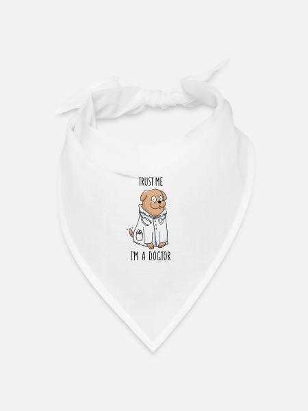 Dogtor - Bandana Dreieckstuch - Weiß