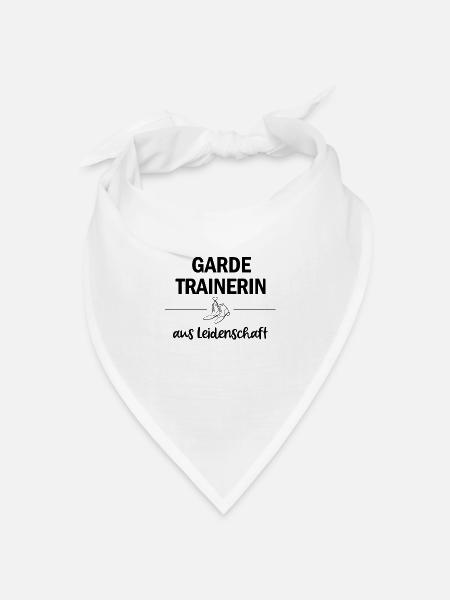 Gardetrainerin aus Leidenschaft - Bandana Dreieckstuch - Weiß