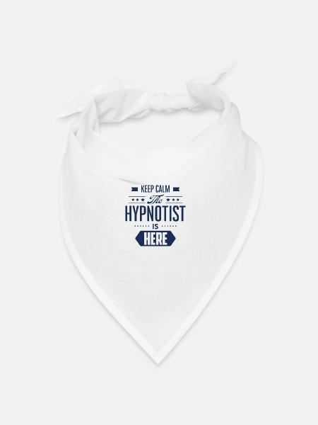 Hypnotiseur Team Hypnotisieren Hypnotisch Hypnose - Bandana Dreieckstuch - Weiß